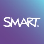 Logo of SMART Education on a purple gradient background.