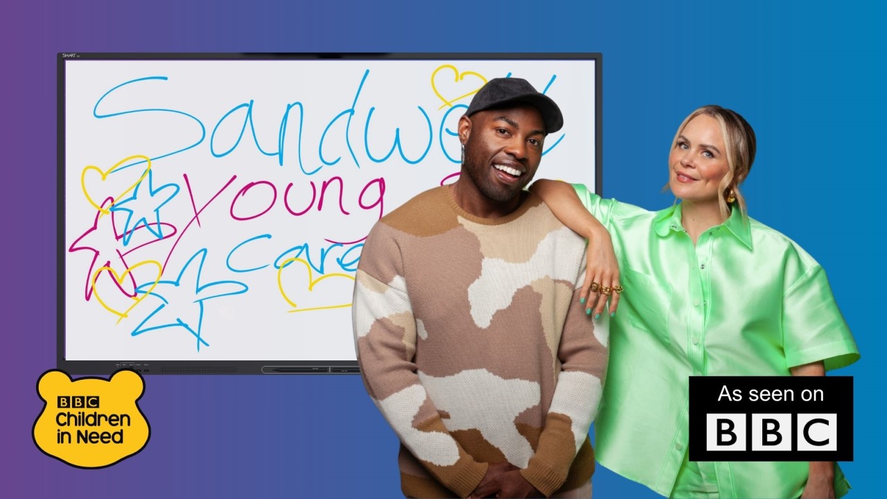 The hosts of BBC’s Children in Need in front of a SMART Board GX series. As seen on BBC.