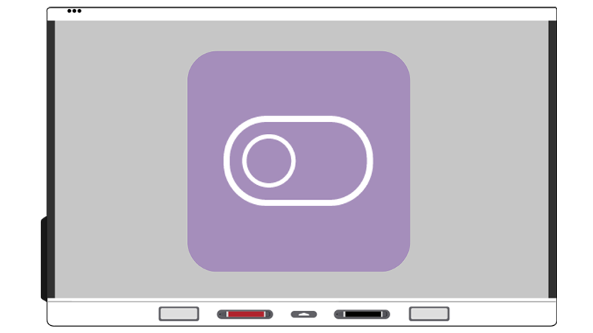 Visual representation on SMART board of student devices being connected for engaging in-class and remote learning