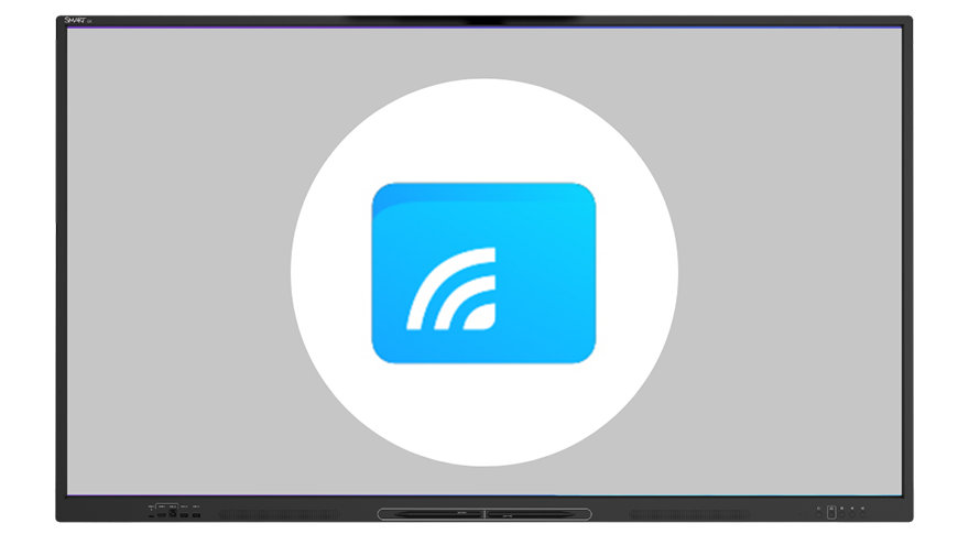 An icon representing screen sharing.