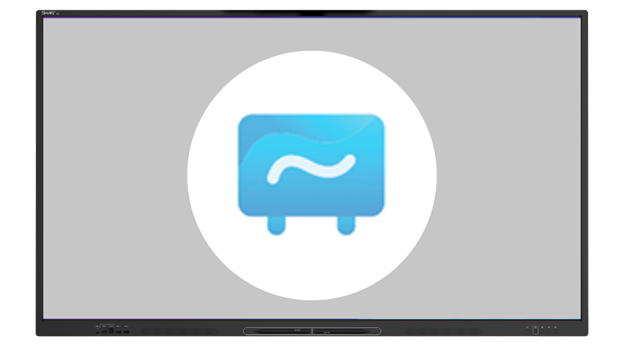 An icon representing a whiteboard.