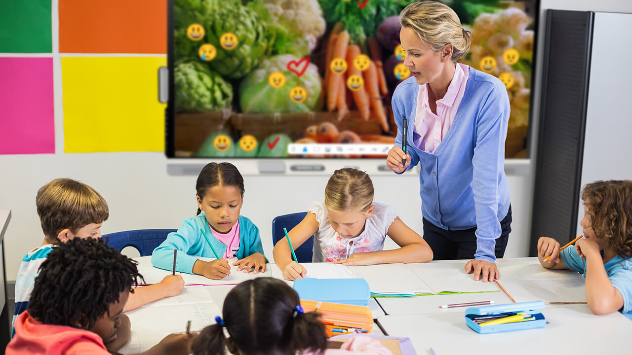 RX series SMART board in a K-12 classroom setting