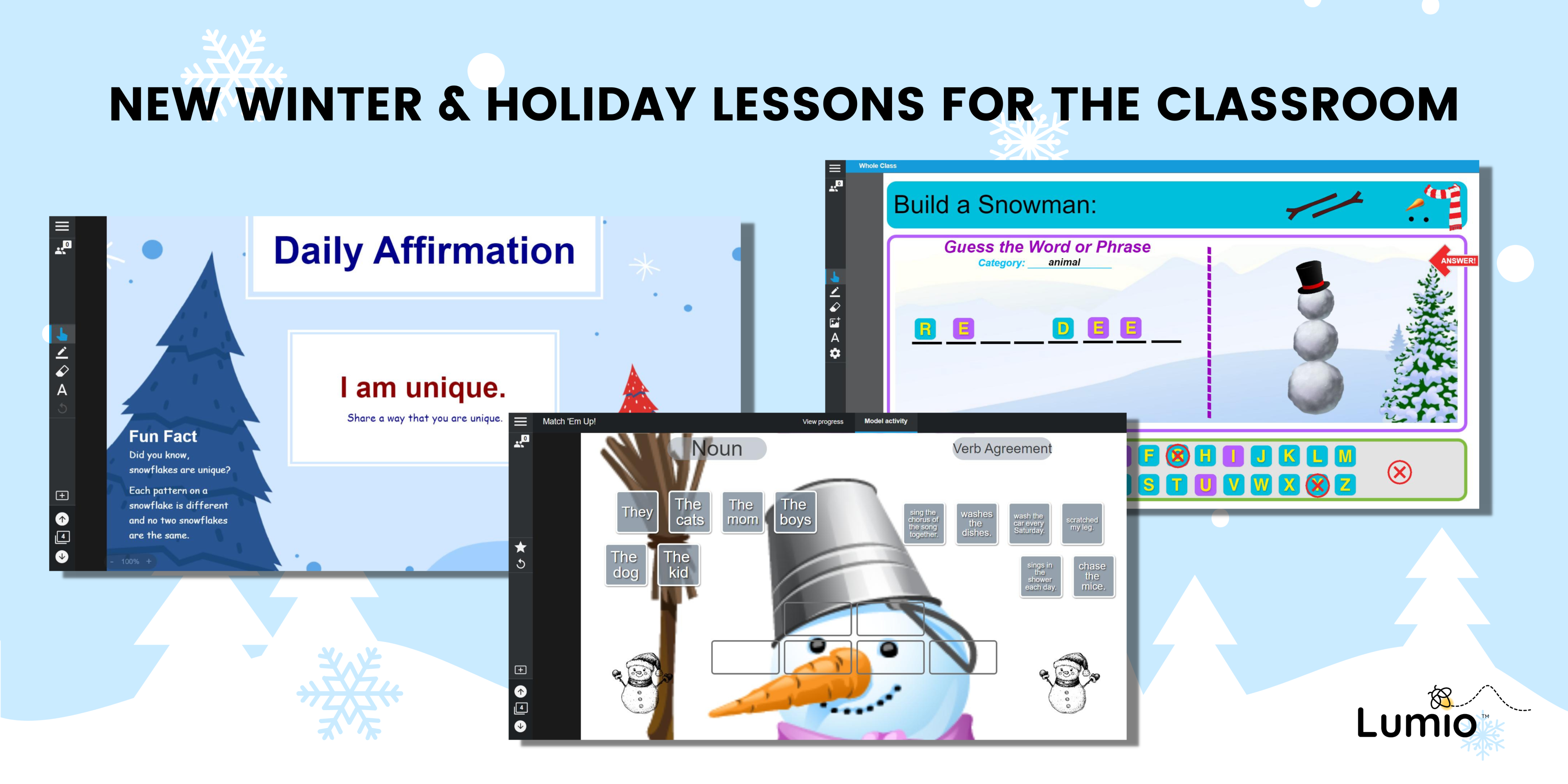 Winter Lesson Lumio Library