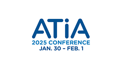 Logo for the ATIA 2025 Conference scheduled for January 30 to February 1.