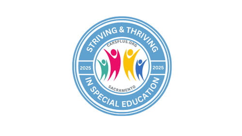 CARSplus circular logo with colorful figures, emphasizing special education advocacy.