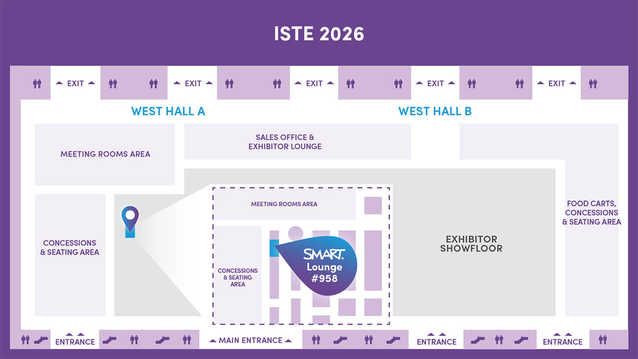 ISTE 2026 Booth map for SMART Technologies