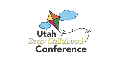 Utah Early Childhood Conference logo with a kite and clouds.