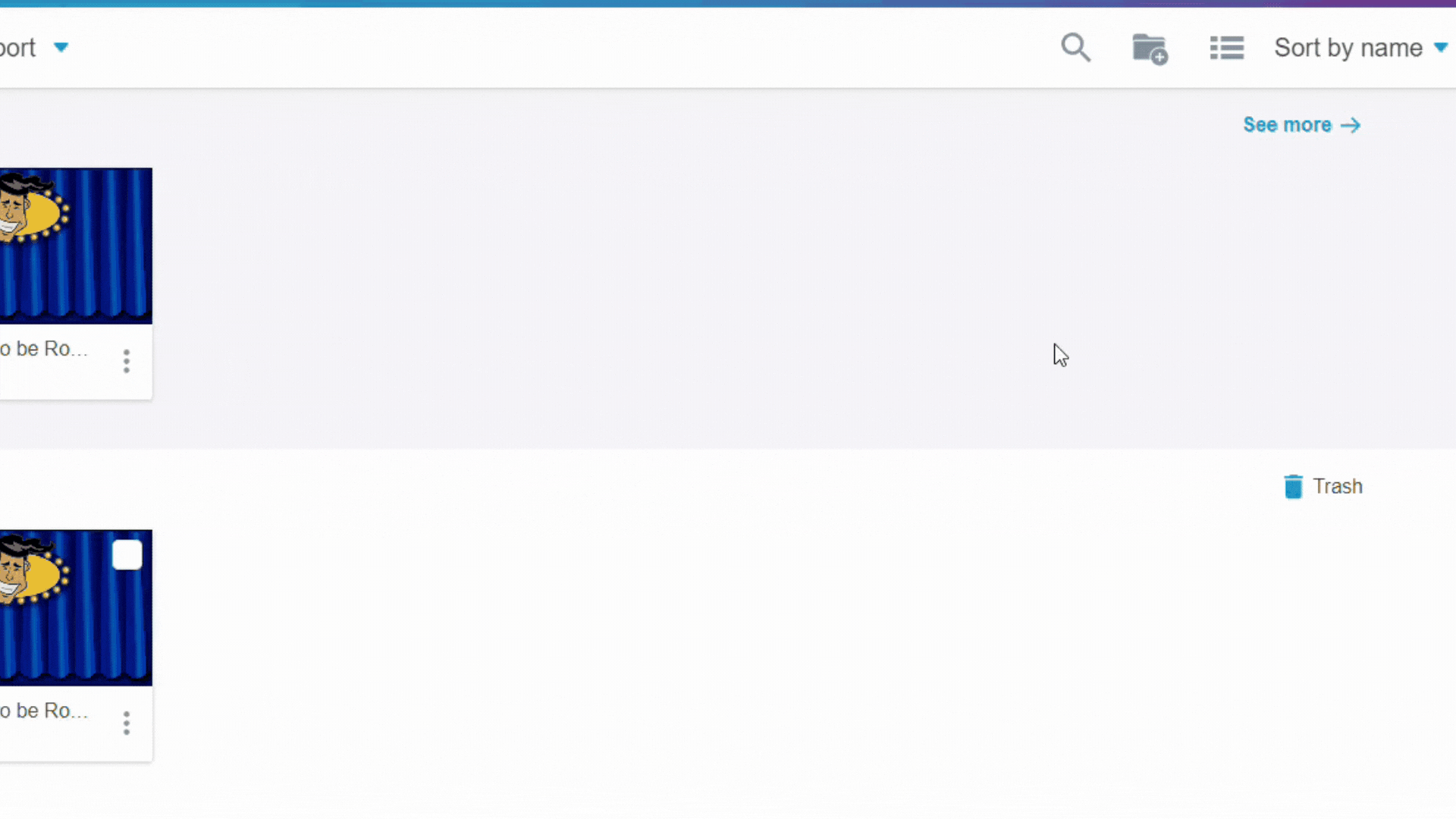 User interface showing how to delete files from My Library in Lumio, illustrating easy file management in educational software.