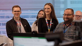 SMART Team members ready to support our customers with their SMART Boards