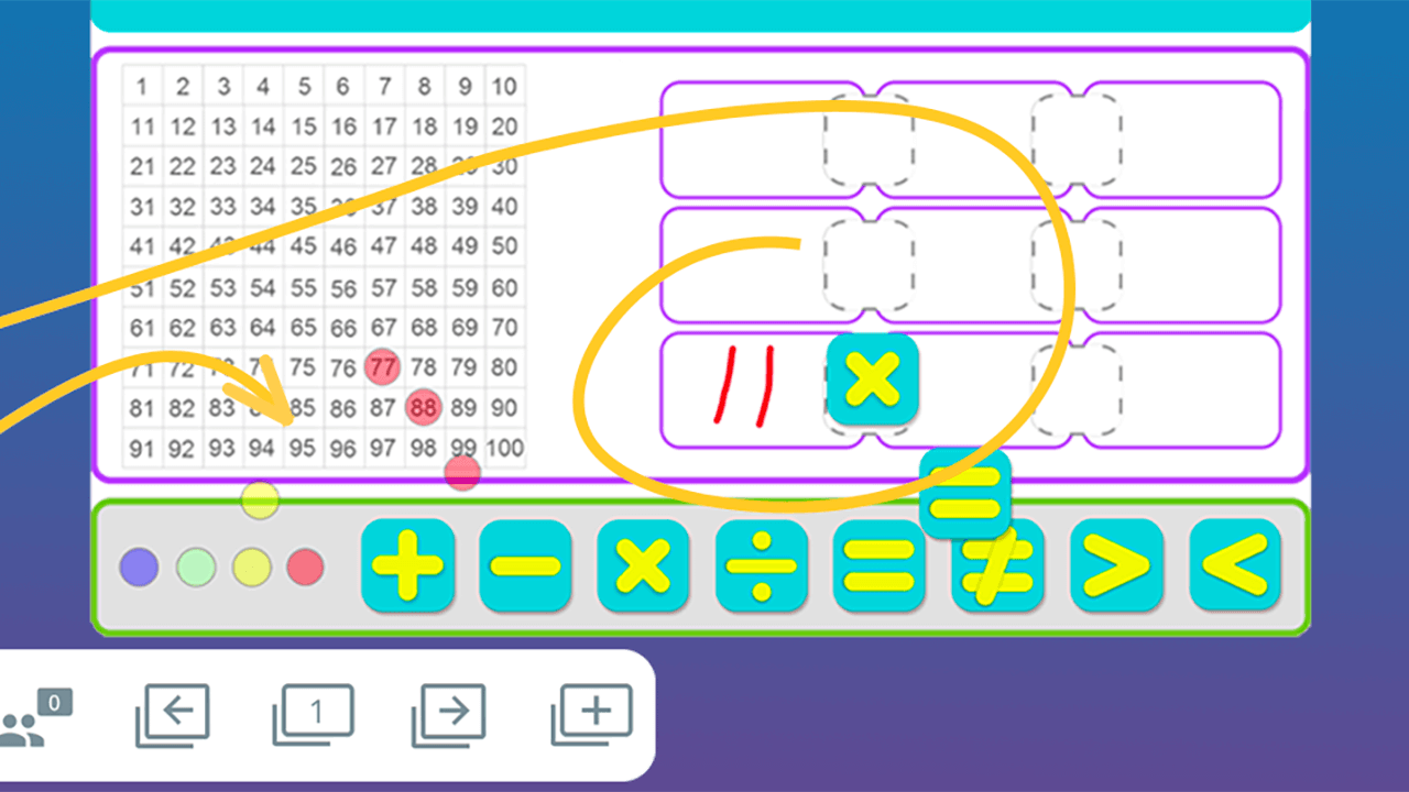 Screen capture of apps and tools engaging with SMART Ink.