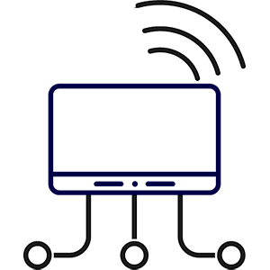 Icon representing SMART Board broadcasting