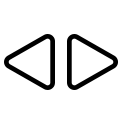 Icon of left and right arrows
