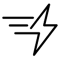 Icon representing fast charging