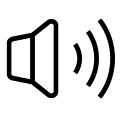 Icon of a speaker