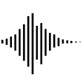 Icon of a sound wave
