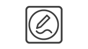 Digital inking tool icon.